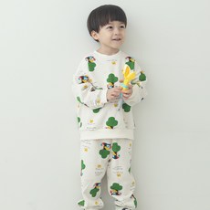 잼베이비 맨투맨 쮸리 오토나염 세트 봄가을겨울 귀엽고 편안한 유아동 4쪽바지 생활복 상하
