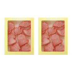 Mian Xiao Xin 비스킷 몰드 DIY 3D 입체 홈베이킹 도구 아이싱 쿠키스탬프 8종 세트 MX001, 할로윈, 2개