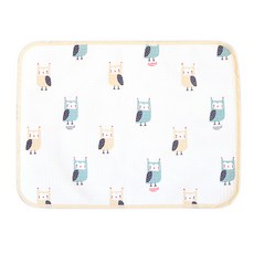 스칸디맘 오가닉 방수패드, 부엉이, 1개