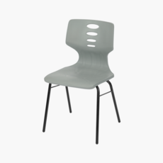 스튜디오칼츠 학원용의자 401체어 프레임 검정, 1개, 그레이