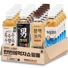 [한번에먹자쇼핑몰] 차 음료 325ml~340ml 4종 혼합세트 / 광동 옥수수수염차 5 + 광동 헛개차 5 + 하이트진로 블랙보리 5 + 하늘보리 5 / 총20페트, 1개, 325ml