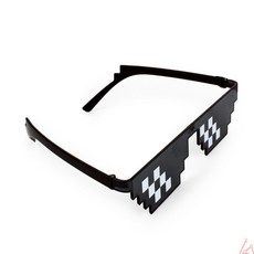 팥들 블랙 모자이크 선글라스 파티소품