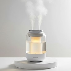 소담온 고요 미니 가습기 초음파 무선 사무실 휴대용 충전식, 스노우화이트, SDHU-100SW