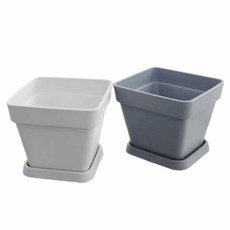 정사각 21x21x18 가벼운 실내 화분 꽃 심기 완벽 디자인