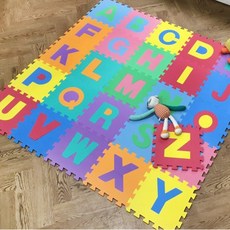소음방지매트 어린이집바닥매트 영어 퍼즐매트 30x30cm 26P