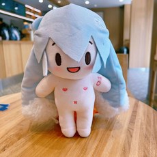 하네츠미쿠 인형 장식 피규어 선물 애착 애니메이션 캐릭터 생일, 15cm, 1개, 스노우푸 (뼈 포함)