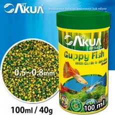 소형어종 구피 열대어 전용사료 100ml 영양소 먹이ver4+1CqO