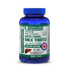 내츄럴365 슈퍼파워 밀크씨슬, 90정, 1개