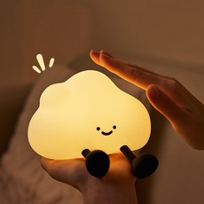 구름 실리콘 터치 무드 LED등 안녕수면등, 무드등