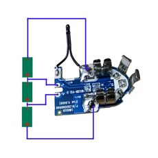 M'12 배터리 충전 보호 PCB 회로 기판 밀워키 12V 1.3Ah 1.5Ah 2Ah 4Ah 48-11-2411 M '12 리튬 이온 배터, [01] 옵션1