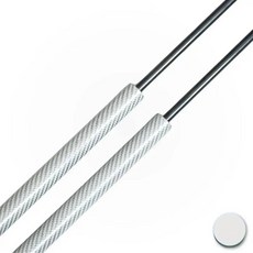 보닛 쇼바 호환 리프트 쇽업쇼바 본네트 댐퍼 전면 본넷 후드 가스 스트럿 바 포드 익스플로러 U152 U251 2002-2010 카본 스프링, Silver Carbon Fiber