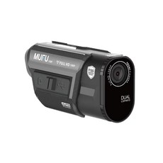 MUFU 好神機 雙鏡頭機車行車記錄器 (內建GPS/WIFI), 不含記憶卡, V30P, black