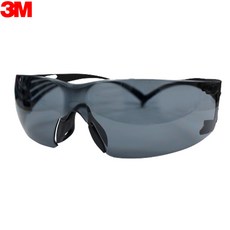 3엠 건설현장 가볍고 튼튼 자외선차단 보안경 회색 안전 안전보호구 고글, 1개, 그레이