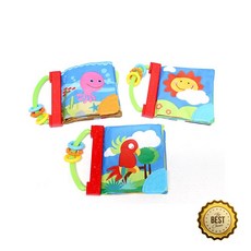 소근육발달 유아 동물그림 삑삑이 헝겊책 3종 돌아기교구 장난감책 인형책, 상세페이지참조, 상세페이지참조