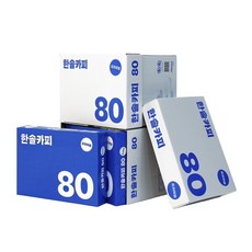 한솔제지 한솔카피 A4용지 80g 2500매 3박스 두꺼운 에이포 복사용지, 7500매, A4