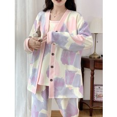 잠옷 상하세트 파자마 세트 봄 가을 빅사이지 루즈핏 실내복 홈웨어 간절기