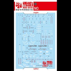 보수 부분 땜빵 찢어진 모델 데칼 워터 슬라이드 도구 1/144 RG Justice 형광 스티커 장난감 액세서리, 01 RG Sazabi FF, 1개