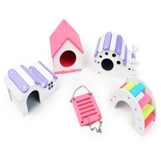 웅스토어 햄스터놀이소품 햄스터테마소품, 그네 핑크