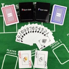 방수 대몫 바카라 텍사스 홀덤 플라스틱 카드 포커 클럽 보드 게임 미리메터, 1. 5Red5Blue, 1개