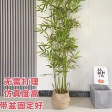 인조 대나무 조경 베란다 울타리 테라스 가림막 장식 파티션, AS. 3m 고급 물 대나무 화분 10개