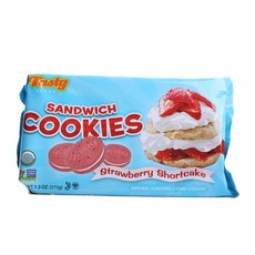 테이스티브랜드 샌드위치 쿠키, 273g, 1개, Strawberry Shortcake