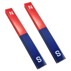 초등 자기력실험 인력척력 수업용 막대자석 2개 과학실험 과학수업 실험기구 S극N극, 1세트