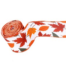 수확 그로그랭 리본 (공예 용품 재봉 액세서리 다양한 색상), Maple leaf model