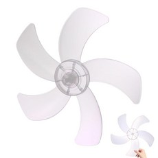 Veemoon 박스 팬 50.8cm(20인치) 16개의 플라스틱 교체 보어 너트 커버 블레이드 범용 인치 패너 스탠딩 테이블 mm 받침대 가정용 - 나뭇잎 바닥