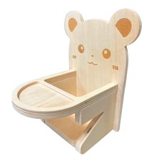 77寵物鼠樂園 可愛倉鼠餐桌 木質倉鼠桌椅 倉鼠小傢俱 倉鼠家居裝飾 倉鼠木質家具 倉鼠寵物桌椅 倉鼠溫馨餐桌 倉鼠休息桌 bld貝樂地, 小寵餐桌椅1入, 原木色