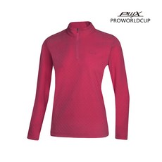 프로월드컵 여성 아웃도어 집업티셔츠 부드럽고 따뜻한 겨울 하프집업 Q424-3273-1ME