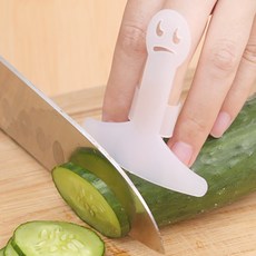 5p/10p 손가락 베임 방지 반지형 보호대 칼질 손 보호 패드 핑거 가드, 5개, 반투명