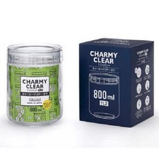 【CHARMY CLEAR】日本製星硝玻璃廣口密封罐 食品級材質 密封保鮮 廣口易清洗, 1個, 800ml