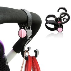 유모차 후크걸이 2p 찍찍이 다용도 2단 소품 걸이 siw+1859CH, 1