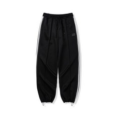 코드그라피 우먼 배색 트레이닝 팬츠_블랙 259801