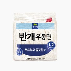 면사랑 반개우동면 1.25kg(250g x 5입) 냉동 우동면사리, 1개
