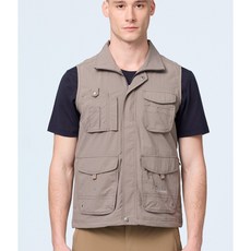 Wildland 荒野 中性透氣抗UV多口袋背心 W1705-64 深卡灰, 3L