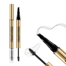 Boobeen 투인원 눈썹 펜 및 젤 마이크로블레이드 4 포크 팁 브로우 펜슬 투명 눈썹 왁스 여성용 헤어 같은, 05