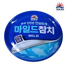 사조참치 마일드참치 85g x 12캔 무료배송/안심따개/오메가3/DHA함유, 12개