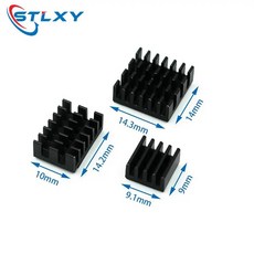 라즈베리 파이 히트 싱크 알루미늄 라디에이터 쿨링 키트 모델 쿨러, 1개, A. 5개, 2. Black