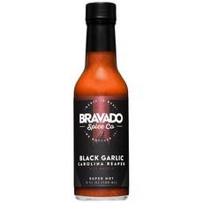 148 ml (1개 팩) 블랙 갈릭 앤 캐롤라이나 리퍼 Black Garlic And Carolina Reaper Hot Sauce By Bravado Spice FEATUR, 5 Fl Oz (Pack of 1), Black Garlic and Carolina Reap
