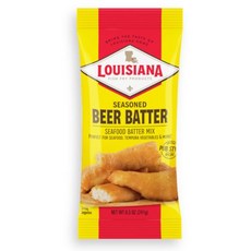 루이지애나 믹스 비어 반죽 Louisiana Fish Fry Seasoned Beer Batter Mix 8.5 oz (Pack of 1), 1개