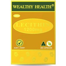Wealthy Health Lecithin 웰씨헬스 레시틴 1200mg 200캡슐 3팩, 3개, 200정, 200정