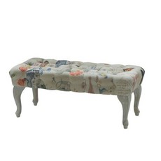 歐式仿古時尚床尾椅，臥室床邊椅，多功能收納長凳，古典風格床尾凳