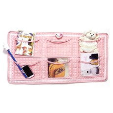 [두손아이랑] 국산순면누빔/헝겊책꽂이/빅포켓가로2단(핑크/옐로우), 빅포켓가로2단 옐로우