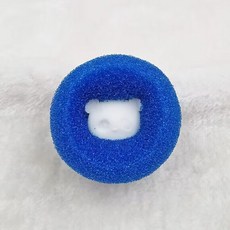 芊宸網購 除毛球洗衣機黏毛器，滾筒海綿洗衣球，吸附毛髮棉絮，洗衣機清潔好幫手，台灣現貨, 藍色, 1個