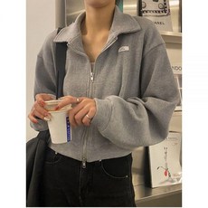 Zoki 하라주쿠 지퍼 여성 섹시한 크롭트 재킷 세련된 긴 소매 레터 스웨터 봄 올 매치 한국 Y2K 상의