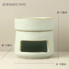 정교한 도자기 공예 캔들 홀더 왁스 오일 버너 디퓨저 아로마테라피 트레이 퍼니스 캔들 홀더 홈 데코레이, 02 브라운