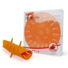 찜요리받침 실리콘찜기 다용도 대게찜기, 오렌지