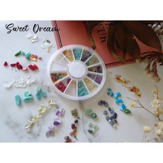 Sweet Dream 美甲天然石12色綜合盤, 1個