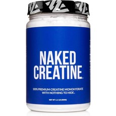 NAKED 순수 미립자 크레아틴 모노하이드레이트 - 200회분 1 000g 벌크 NSF 인증 비건 GMO 프리 글루텐 및 콩 프리 근육 형성 근력 훈련 체육관 피트니, 100 Servings (Pack of 1), 1kg, 1개